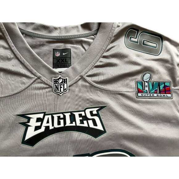 Nike Philadelphia Eagles Jason Kelce Super Bowl LVII Jersey Mens 2XL - Picture 2 of 3